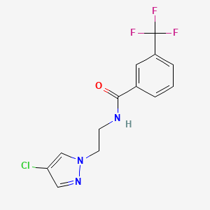 N-[2-(4-chloro-1H-pyrazol-1-yl)ethyl]-3-(trifluoromethyl)benzamide