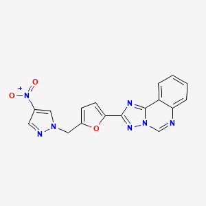 2-{5-[(4-nitro-1H-pyrazol-1-yl)methyl]furan-2-yl}[1,2,4]triazolo[1,5-c]quinazoline