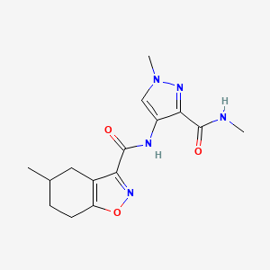 5-methyl-N-[1-methyl-3-(methylcarbamoyl)-1H-pyrazol-4-yl]-4,5,6,7-tetrahydro-1,2-benzoxazole-3-carboxamide