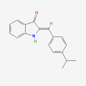 (2Z)-2-[4-(propan-2-yl)benzylidene]-1,2-dihydro-3H-indol-3-one