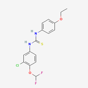 1-[3-Chloro-4-(difluoromethoxy)phenyl]-3-(4-ethoxyphenyl)thiourea