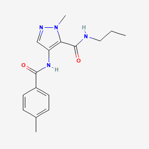 1-methyl-4-{[(4-methylphenyl)carbonyl]amino}-N-propyl-1H-pyrazole-5-carboxamide