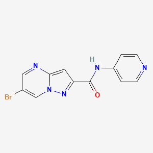 6-bromo-N-(pyridin-4-yl)pyrazolo[1,5-a]pyrimidine-2-carboxamide