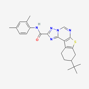 9-(Tert-butyl)-N-(2,4-dimethylphenyl)-8,9,10,11-tetrahydro[1]benzothieno[3,2-E][1,2,4]triazolo[1,5-C]pyrimidine-2-carboxamide