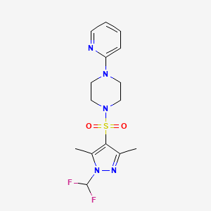 1-{[1-(difluoromethyl)-3,5-dimethyl-1H-pyrazol-4-yl]sulfonyl}-4-(pyridin-2-yl)piperazine