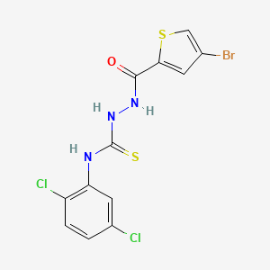 2-[(4-bromothiophen-2-yl)carbonyl]-N-(2,5-dichlorophenyl)hydrazinecarbothioamide