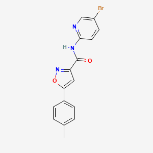 N-(5-bromopyridin-2-yl)-5-(4-methylphenyl)-1,2-oxazole-3-carboxamide