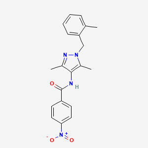 N-[3,5-dimethyl-1-(2-methylbenzyl)-1H-pyrazol-4-yl]-4-nitrobenzamide