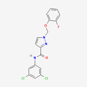 N-(3,5-dichlorophenyl)-1-[(2-fluorophenoxy)methyl]-1H-pyrazole-3-carboxamide