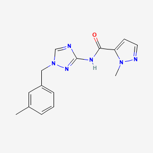 1-methyl-N-[1-(3-methylbenzyl)-1H-1,2,4-triazol-3-yl]-1H-pyrazole-5-carboxamide