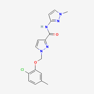 1-[(2-chloro-5-methylphenoxy)methyl]-N-(1-methyl-1H-pyrazol-3-yl)-1H-pyrazole-3-carboxamide