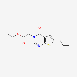 ethyl (4-oxo-6-propylthieno[2,3-d]pyrimidin-3(4H)-yl)acetate