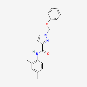 molecular formula C19H19N3O2 B10949423 N-(2,4-dimethylphenyl)-1-(phenoxymethyl)-1H-pyrazole-3-carboxamide 