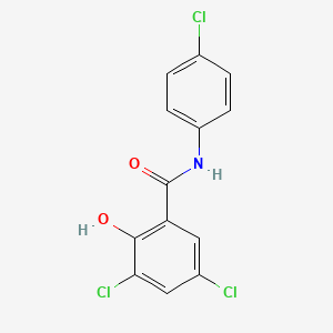 Benzamide, 3,5-dichloro-N-(4-chlorophenyl)-2-hydroxy-