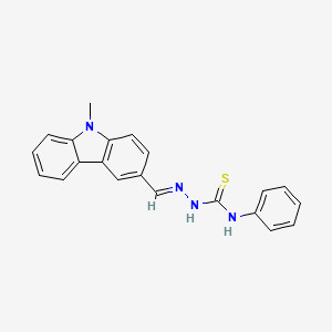 (2E)-2-[(9-methyl-9H-carbazol-3-yl)methylidene]-N-phenylhydrazinecarbothioamide