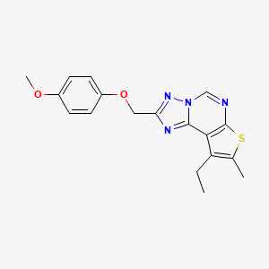 4-[(9-Ethyl-8-methylthieno[3,2-E][1,2,4]triazolo[1,5-C]pyrimidin-2-YL)methoxy]phenyl methyl ether