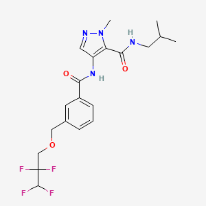 1-methyl-N-(2-methylpropyl)-4-[({3-[(2,2,3,3-tetrafluoropropoxy)methyl]phenyl}carbonyl)amino]-1H-pyrazole-5-carboxamide