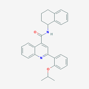 2-[2-(propan-2-yloxy)phenyl]-N-(1,2,3,4-tetrahydronaphthalen-1-yl)quinoline-4-carboxamide