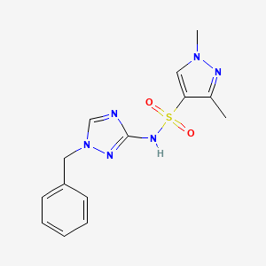 N-(1-benzyl-1H-1,2,4-triazol-3-yl)-1,3-dimethyl-1H-pyrazole-4-sulfonamide