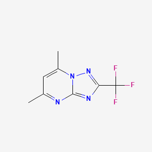 molecular formula C8H7F3N4 B10949713 5,7-Dimethyl-2-(trifluoromethyl)-[1,2,4]triazolo[1,5-a]pyrimidine 