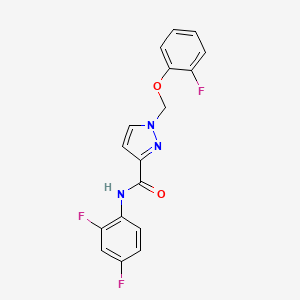 N-(2,4-difluorophenyl)-1-[(2-fluorophenoxy)methyl]-1H-pyrazole-3-carboxamide