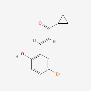 (2E)-3-(5-bromo-2-hydroxyphenyl)-1-cyclopropylprop-2-en-1-one