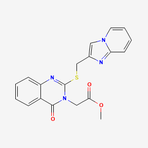 methyl {2-[(imidazo[1,2-a]pyridin-2-ylmethyl)sulfanyl]-4-oxoquinazolin-3(4H)-yl}acetate