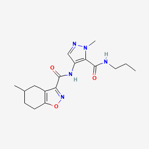 5-methyl-N-[1-methyl-5-(propylcarbamoyl)-1H-pyrazol-4-yl]-4,5,6,7-tetrahydro-1,2-benzoxazole-3-carboxamide