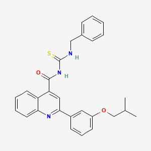 N-(benzylcarbamothioyl)-2-[3-(2-methylpropoxy)phenyl]quinoline-4-carboxamide