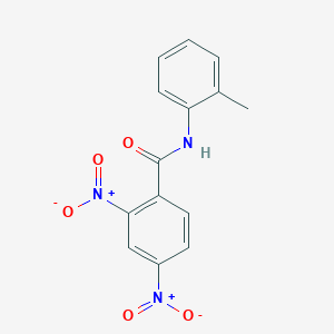 molecular formula C14H11N3O5 B10949903 N-(2-methylphenyl)-2,4-dinitrobenzamide 