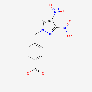 methyl 4-[(5-methyl-3,4-dinitro-1H-pyrazol-1-yl)methyl]benzoate