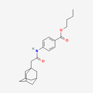 molecular formula C23H31NO3 B10949959 Butyl 4-{[2-(1-adamantyl)acetyl]amino}benzoate 