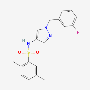 N-[1-(3-fluorobenzyl)-1H-pyrazol-4-yl]-2,5-dimethylbenzenesulfonamide