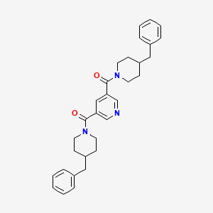 Pyridine-3,5-diylbis[(4-benzylpiperidin-1-yl)methanone]