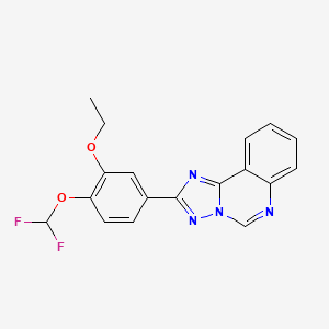 molecular formula C18H14F2N4O2 B10950041 2-[4-(Difluoromethoxy)-3-ethoxyphenyl][1,2,4]triazolo[1,5-c]quinazoline 