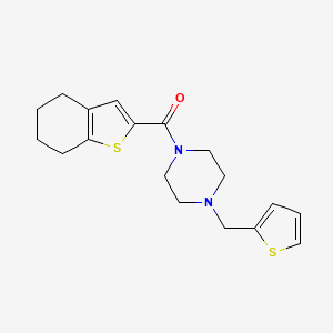 4,5,6,7-Tetrahydro-1-benzothiophen-2-yl[4-(thiophen-2-ylmethyl)piperazin-1-yl]methanone