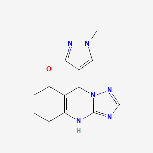 9-(1-methyl-1H-pyrazol-4-yl)-5,6,7,9-tetrahydro[1,2,4]triazolo[5,1-b]quinazolin-8(4H)-one