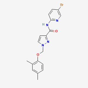 N-(5-bromopyridin-2-yl)-1-[(2,4-dimethylphenoxy)methyl]-1H-pyrazole-3-carboxamide