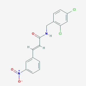 molecular formula C16H12Cl2N2O3 B10950388 (2E)-N-(2,4-dichlorobenzyl)-3-(3-nitrophenyl)prop-2-enamide 