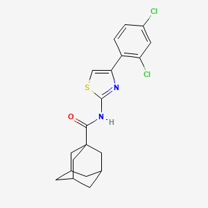 molecular formula C20H20Cl2N2OS B10950424 N-[4-(2,4-dichlorophenyl)thiazol-2-yl]adamantane-1-carboxamide 