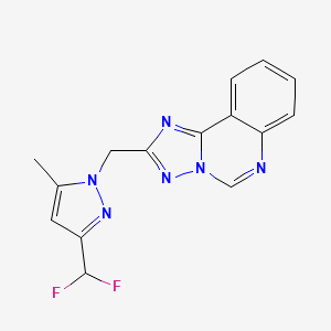 2-{[3-(difluoromethyl)-5-methyl-1H-pyrazol-1-yl]methyl}[1,2,4]triazolo[1,5-c]quinazoline