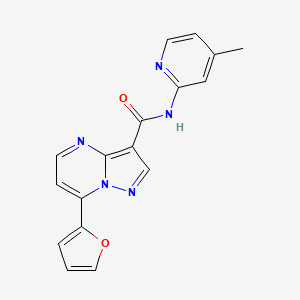 7-(furan-2-yl)-N-(4-methylpyridin-2-yl)pyrazolo[1,5-a]pyrimidine-3-carboxamide