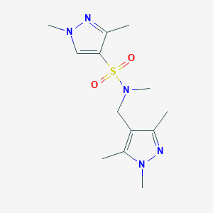 N,1,3-trimethyl-N-[(1,3,5-trimethyl-1H-pyrazol-4-yl)methyl]-1H-pyrazole-4-sulfonamide