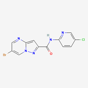 6-bromo-N-(5-chloropyridin-2-yl)pyrazolo[1,5-a]pyrimidine-2-carboxamide