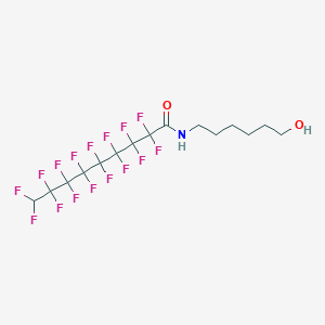 2,2,3,3,4,4,5,5,6,6,7,7,8,8,9,9-hexadecafluoro-N-(6-hydroxyhexyl)nonanamide