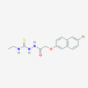 2-{[(6-bromonaphthalen-2-yl)oxy]acetyl}-N-ethylhydrazinecarbothioamide