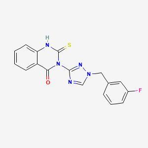 3-[1-(3-fluorobenzyl)-1H-1,2,4-triazol-3-yl]-2-sulfanylquinazolin-4(3H)-one