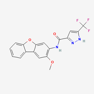 N-(2-methoxydibenzo[b,d]furan-3-yl)-3-(trifluoromethyl)-1H-pyrazole-5-carboxamide