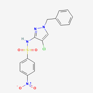 N-(1-benzyl-4-chloro-1H-pyrazol-3-yl)-4-nitrobenzenesulfonamide