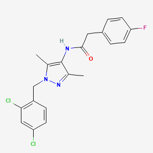 N-[1-(2,4-dichlorobenzyl)-3,5-dimethyl-1H-pyrazol-4-yl]-2-(4-fluorophenyl)acetamide